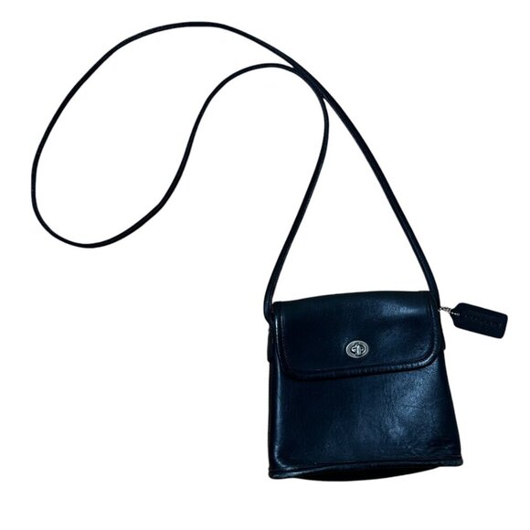 Authentic Vintage COACH Small Turnlock Crossbody Bag Purse - Picture 1 of 16